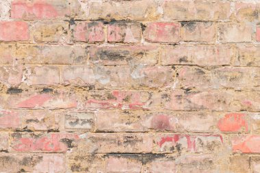 Tuğla doku çizikler ve çatlaklar ile