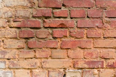 Tuğla doku çizikler ve çatlaklar ile