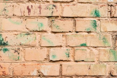 Tuğla doku çizikler ve çatlaklar ile