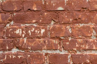 Tuğla doku çizikler ve çatlaklar ile