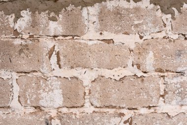 Tuğla doku çizikler ve çatlaklar ile