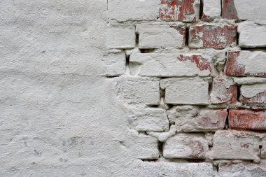 Tuğla doku çizikler ve çatlaklar ile