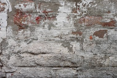 Tuğla doku çizikler ve çatlaklar ile