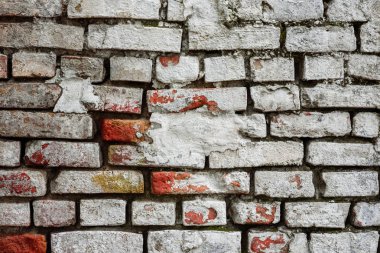 Tuğla doku çizikler ve çatlaklar ile