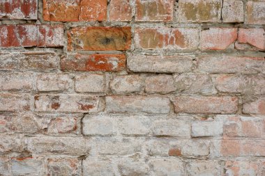 Tuğla doku çizikler ve çatlaklar ile