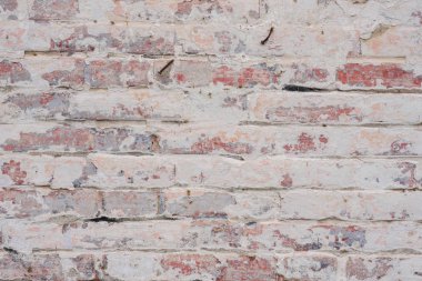 Tuğla doku çizikler ve çatlaklar ile