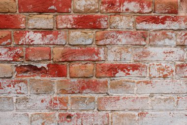 Tuğla doku çizikler ve çatlaklar ile