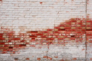 Tuğla doku çizikler ve çatlaklar ile