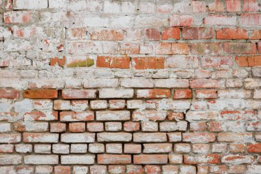 Tuğla doku çizikler ve çatlaklar ile