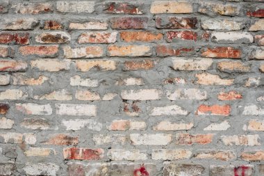 Tuğla doku çizikler ve çatlaklar ile