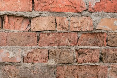 Tuğla doku çizikler ve çatlaklar ile