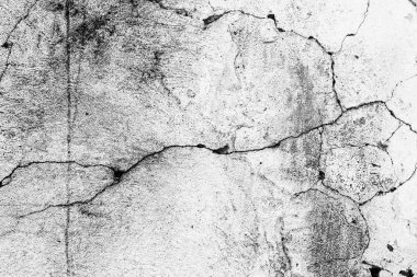 Çatlakları ve çizikleri olan beton bir duvarın dokusu arka plan olarak kullanılabilir.