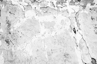 Çatlakları ve çizikleri olan beton bir duvarın dokusu arka plan olarak kullanılabilir.