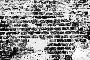 Çatlakları ve çizikleri olan tuğla duvar dokusu arka plan olarak kullanılabilir.
