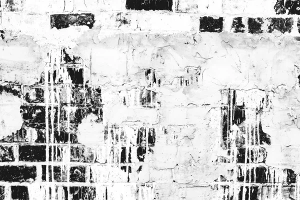 Textur einer Ziegelwand mit Rissen und Kratzern, die als Hintergrund verwendet werden können — Stockfoto