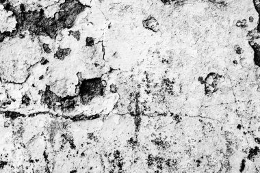 Çatlakları ve çizikleri olan beton bir duvarın dokusu arka plan olarak kullanılabilir.