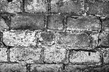 Doku, duvar, beton, arka plan olarak kullanılabilir. Çizik ve çatlaklarla dolu bir duvar parçası.
