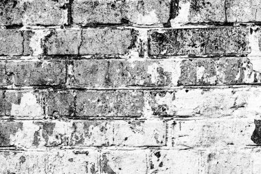Doku, tuğla, duvar, arka plan olarak kullanılabilir. Çizik ve çatlaklarla tuğla dokusu