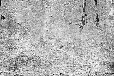 Doku, duvar, beton, arka plan olarak kullanılabilir. Çizik ve çatlaklarla dolu bir duvar parçası.