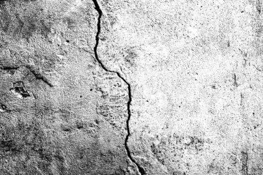 Doku, duvar, beton, arka plan olarak kullanılabilir. Çizik ve çatlaklarla dolu bir duvar parçası.