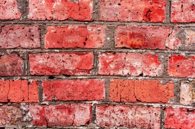 Doku, tuğla, duvar, arka plan olarak kullanılabilir. Çizik ve çatlaklarla tuğla dokusu