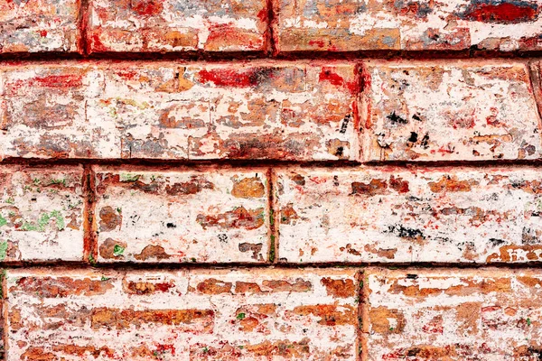 Texture Brick Wall Cracks Scratches Which Can Used Background — Stock Photo, Image