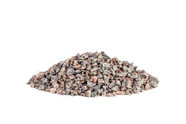 Ezilmiş taş soyut desenli arka plan. Taşın pürüzlü dokusu. İnşa materyali arka planı