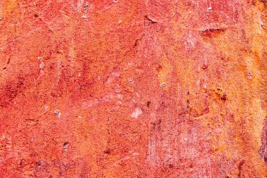 Doku, duvar, beton, arka plan olarak kullanılabilir. Çizik ve çatlaklarla dolu bir duvar parçası.