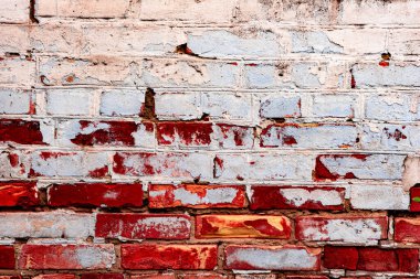 Doku, tuğla, duvar, arka plan olarak kullanılabilir. Çizik ve çatlaklarla tuğla dokusu