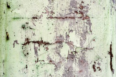 Doku, duvar, beton, arka plan olarak kullanılabilir. Çizik ve çatlaklarla dolu bir duvar parçası.