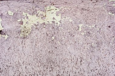 Doku, duvar, beton, arka plan olarak kullanılabilir. Çizik ve çatlaklarla dolu bir duvar parçası.
