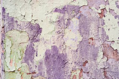 Doku, duvar, beton, arka plan olarak kullanılabilir. Çizik ve çatlaklarla dolu bir duvar parçası.