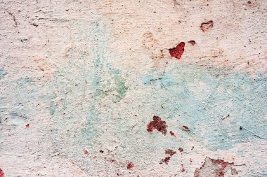 Doku, duvar, beton, arka plan olarak kullanılabilir. Çizik ve çatlaklarla dolu bir duvar parçası.