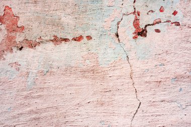 Doku, duvar, beton, arka plan olarak kullanılabilir. Çizik ve çatlaklarla dolu bir duvar parçası.