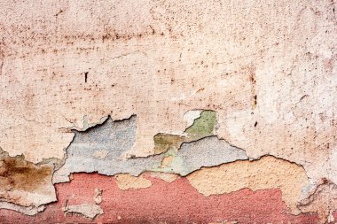 Doku, duvar, beton, arka plan olarak kullanılabilir. Çizik ve çatlaklarla dolu bir duvar parçası.