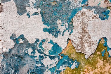 Doku, duvar, beton, arka plan olarak kullanılabilir. Çizik ve çatlaklarla dolu bir duvar parçası.