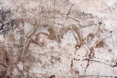 Doku, duvar, beton, arka plan olarak kullanılabilir. Çizik ve çatlaklarla dolu bir duvar parçası.