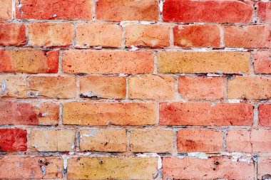 Doku, tuğla, duvar, arka plan olarak kullanılabilir. Çizik ve çatlaklarla tuğla dokusu