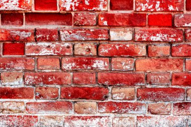 Doku, tuğla, duvar, arka plan olarak kullanılabilir. Çizik ve çatlaklarla tuğla dokusu