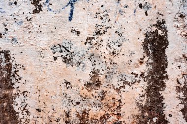 Doku, duvar, beton, arka plan olarak kullanılabilir. Çizik ve çatlaklarla dolu bir duvar parçası.