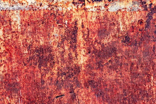 Textura Vermelha Grungy Superfície Velha Barco Metal Fundo Abstrato Fundo — Fotografia de Stock