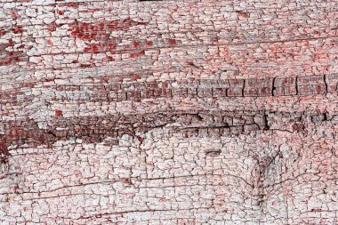 Çizik ve çatlaklarla ahşap doku. Arka plan olarak kullanılabilir. Eski grunge koyu dokulu ahşap arka plan