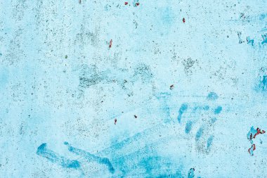 Grunge mavi demir dokusu arka plan, çizikli metal zemin. Metal mavisi grunge eski paslı yüzey dokusu 