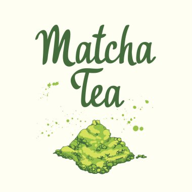 Japon etnik ve ulusal çay töreni. Matcha. Çay saati geleneklerini. Dekoratif elemanlar tasarımınız için. Vektör çizim parti sembolleri beyaz arka plan üzerinde bulunan.