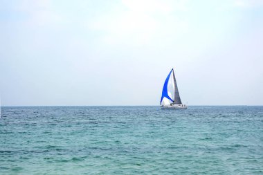 Denizde yelkenli