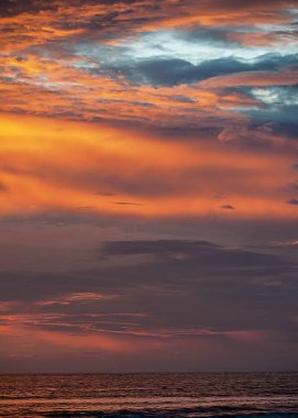 Goa fantastik dünyaca ünlü günbatımı.