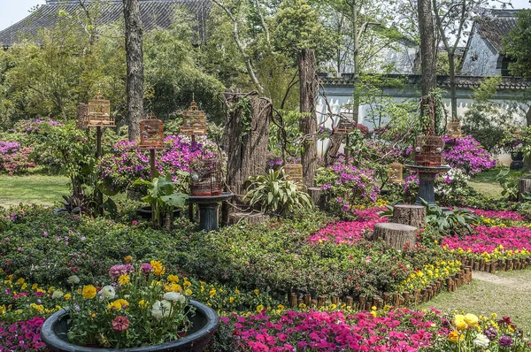  İnsan yapımı Çince peyzajlı bahçeler - çiçek, taş bir şiir