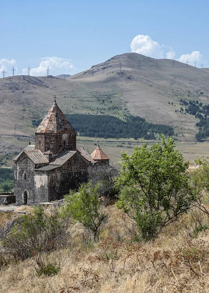 Kostel St. Astvatsatsin v klášteře Sevanavank. — Stock fotografie