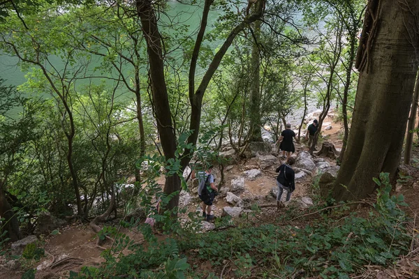 The trail to the river Ardeche, France. — Stock Photo, Image
