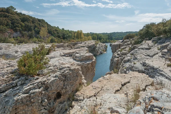 Spektakulära vattenfall och forsar av Cascades du Sautadet, Frankrike — Stockfoto